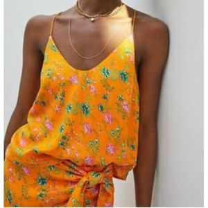 Anthropologie Sabia Floral V Neck Cami